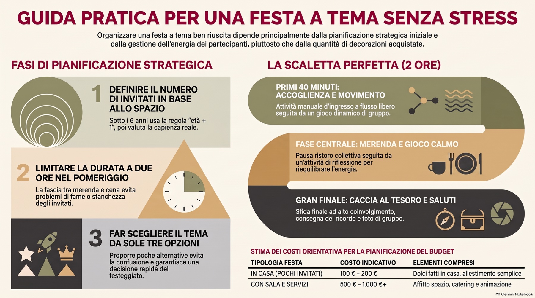 Festa a tema senza impazzire: 7 mosse, 24 temi e 3 giochi bonus